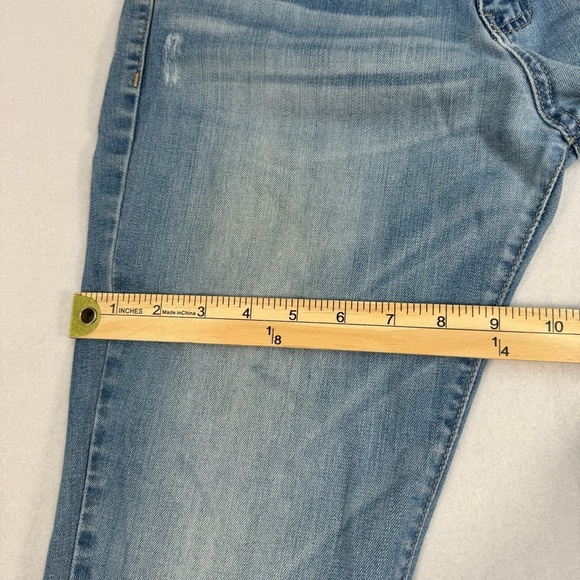 Flying Monkey Skinny Jeans Womens Size 26 Light Blue Mid Rise Distressed Stretch - Picture 12 of 14